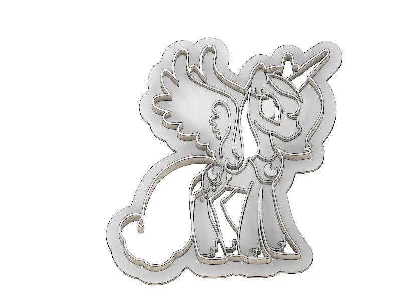 3D Printed Cookie Cutter Inspired by MLP Princess Luna