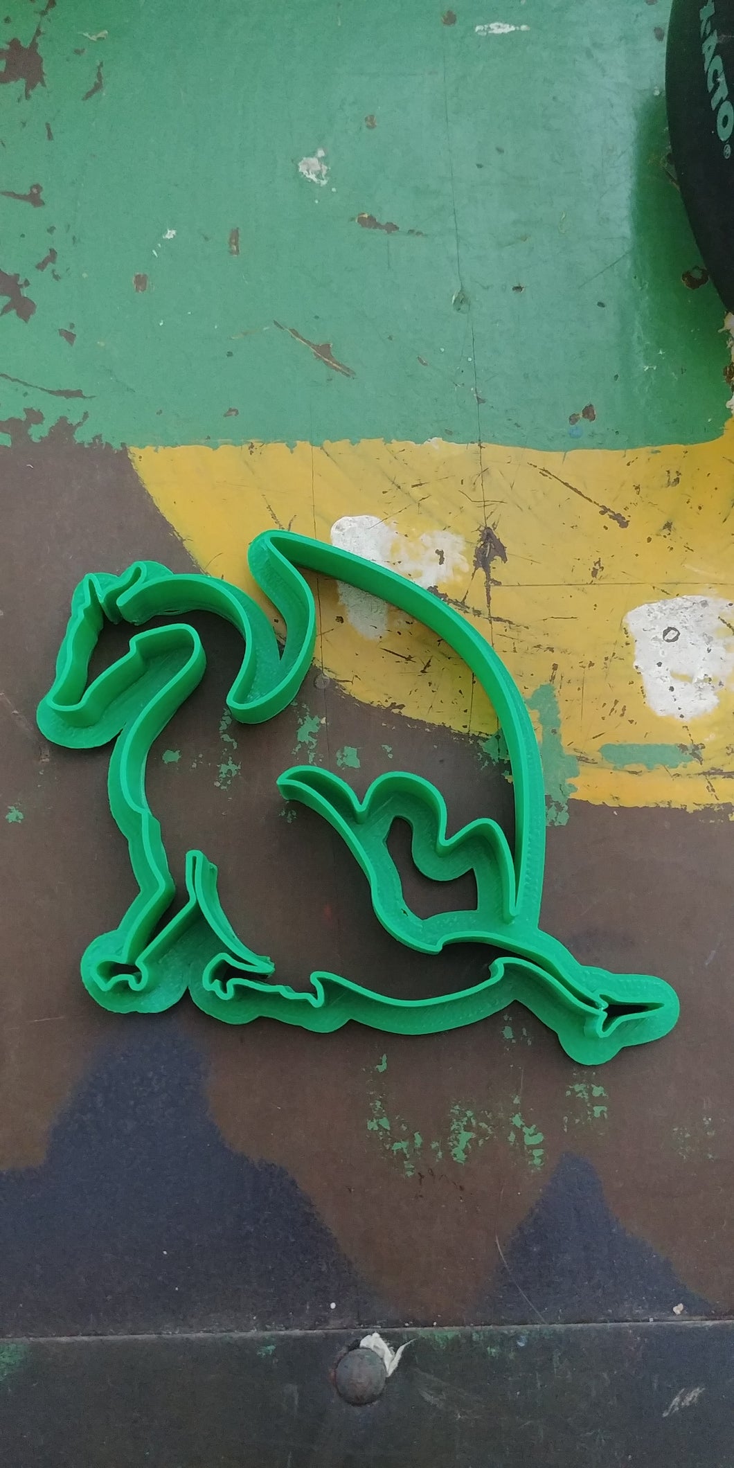 3D Printed Sitting Dragon Cookie Cutter