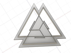 3D Printed Valknut Symbol Cookie Cutter