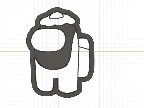 3D Model to Print Your Own  Among Us with Egg Cookie Cutter DIGITAL FILE ONLY