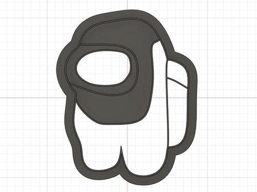 3D Model to Print Your Own  Among Us Cookie Cutter DIGITAL FILE ONLY