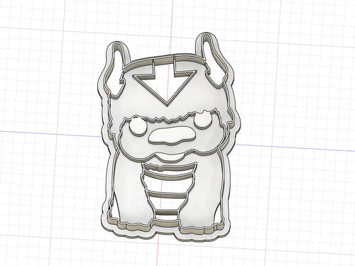 3D Model to Print Your Own Avatar The Las Air Bender Appa Cookie Cutter DIGITAL FILE ONLY