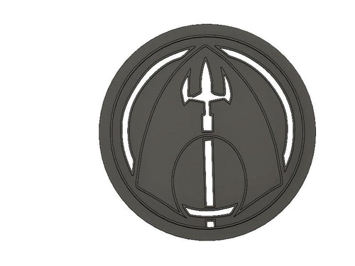 3D Model to Print Your Own DC Comics Aquaman Logo Cookie Cutter DIGITAL FILE ONLY