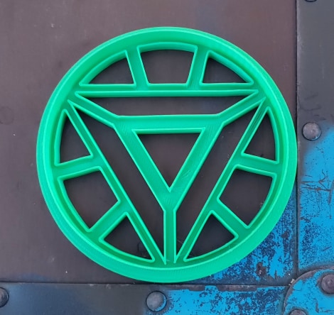 3D Printed Cookie Cutter Inspired by Ironman Arc Reactor