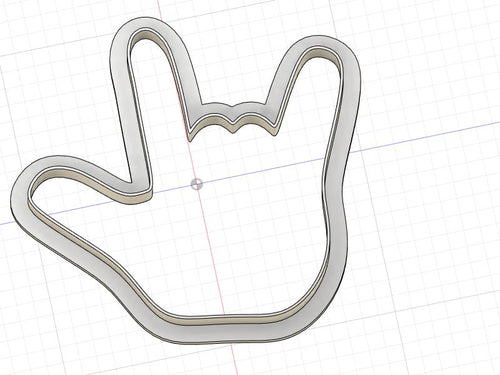 3D Model to Print Your Own ASL I Love You Cookie Cutter DIGITAL FILE ONLY