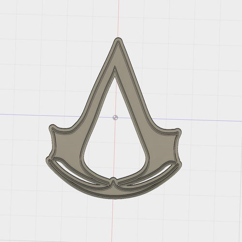 3D Model to Print Your Own Assasins Creed Logo Cookie Cutter DIGITAL FILE ONLY
