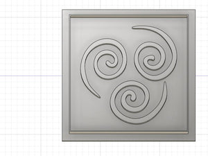 3D Printed  Cookie Cutter Inspired by Avatar Air Symbol