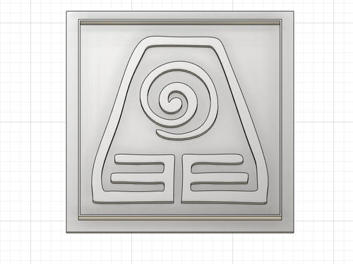 3D Model to Print Your Own Avatar the Last Air Bender Earth Element Cookie Cutter DIGITAL FILE ONLY