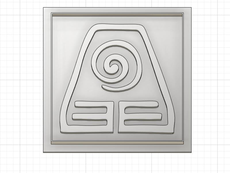 3D Printed  Cookie Cutter Inspired by Avatar Earth Symbol