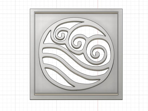 3D Model to Print Your Own Avatar the Last Air Bender Water Element Cookie Cutter DIGITAL FILE ONLY
