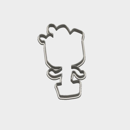 3D Model to Print Your Own Baby Groot Cookie Cutter DIGITAL FILE ONLY