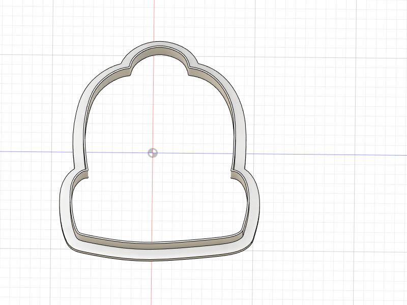 D Printed Back Pack Outline Cookie Cutter