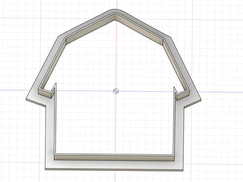 3D Model to Print Your Own Barn Outline Cookie Cutter DIGITAL FILE ONLY