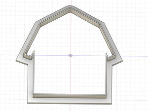 3D Printed Barn Outline Cookie Cutter