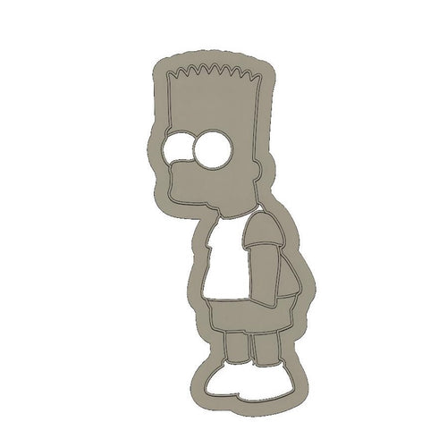 3D Model to Print Your Own Bart Simpson Cookie Cutter DIGITAL FILE ONLY