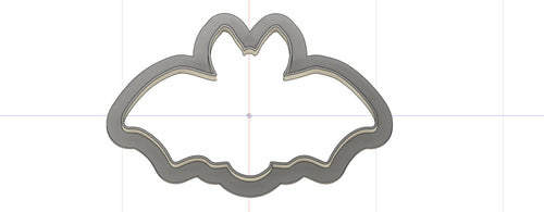 3D Model to Print Your Own Halloween Bat Outline Cookie Cutter DIGITAL FILE ONLY