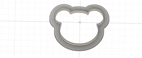 3D Model to Print Your Own Cute Bear Head Outline Cookie Cutter DIGITAL FILE ONLY