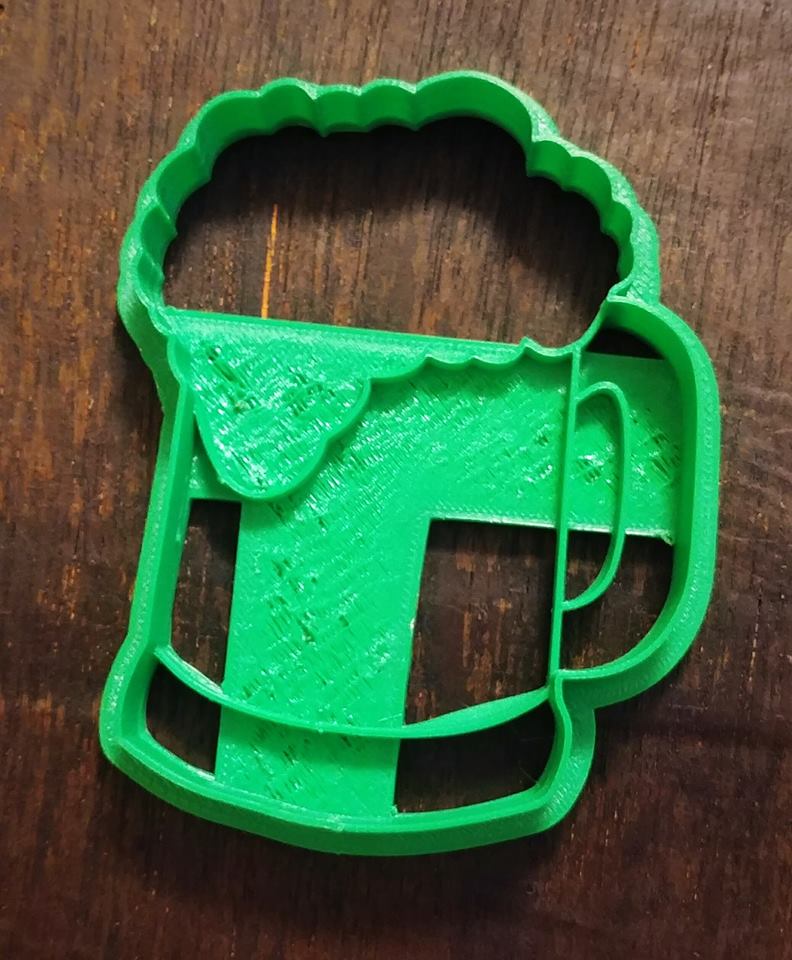 3D Printed Beer Mug Cookie Cutter