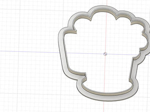 3D Printed Beer Mug Outline Cookie Cutter