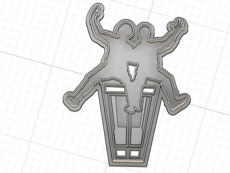 3D Printed Cookie Cutter Inspired by Bill and Teds Excellent Adventure