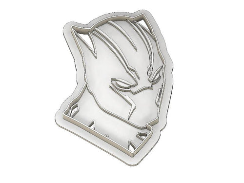 3D Model to Print Your Own Marvel Comics Black Panther Cookie Cutter DIGITAL FILE ONLY