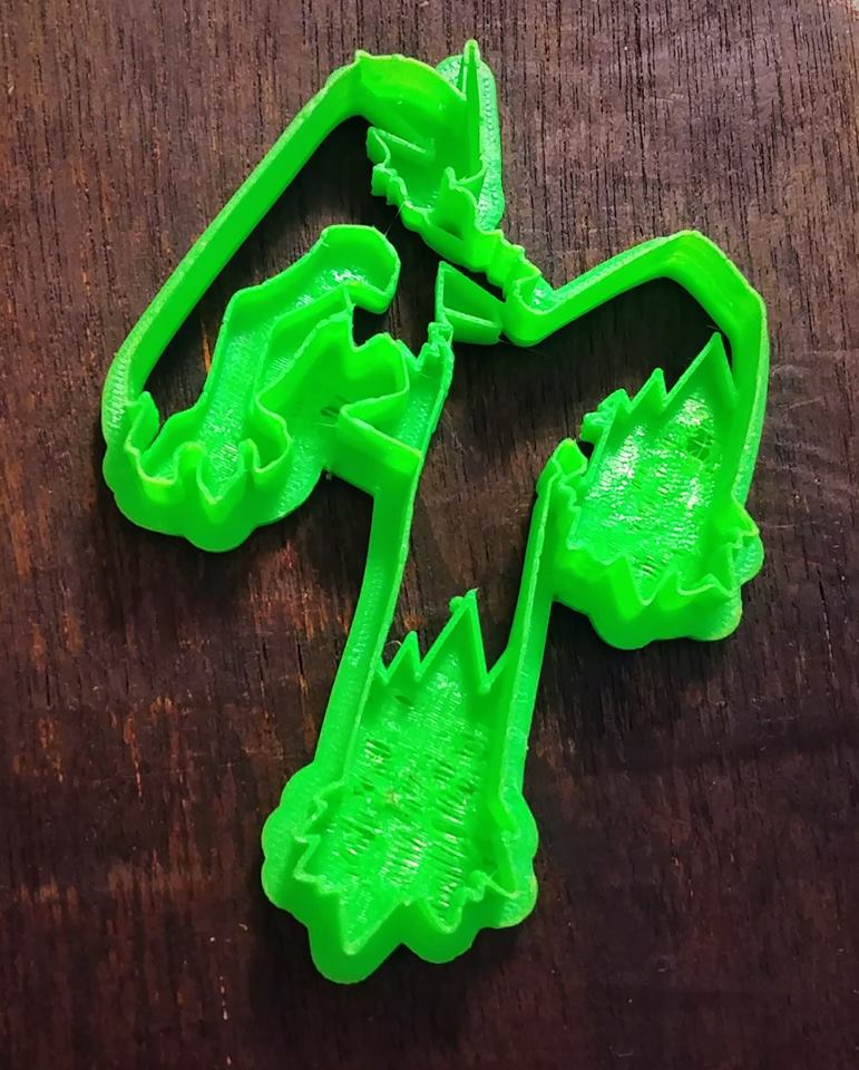 3D Printed Cookie Cutter Inspired by Pokemon Blazekin