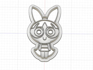 3D Printed Cookie Cutter  Inspired by Power Puff Girls Blossom