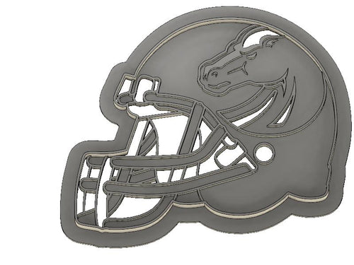 3D Model to Print Your Own BSU Broncos Helmet Cookie Cutter DIGITAL FILE ONLY