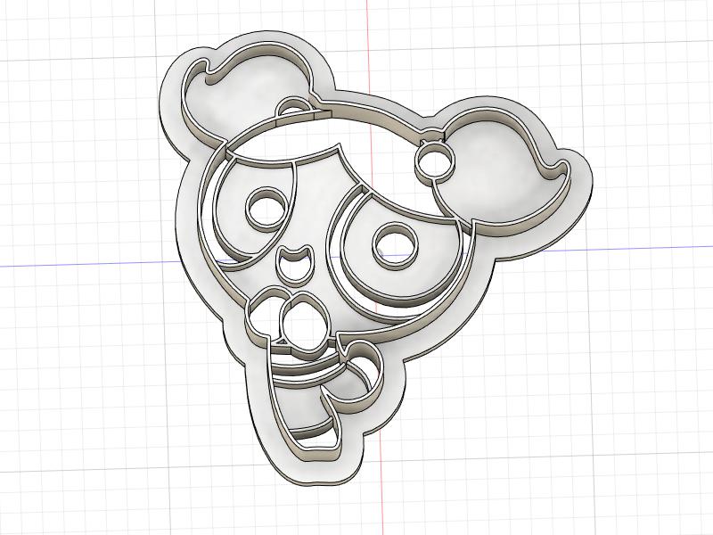 3D Printed Cookie Cutter  Inspired by Power Puff Girls Bubbles