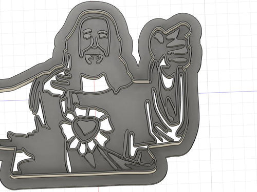 3D Model to Print Your Own Buddy Christ Cookie Cutter DIGITAL FILE ONLY