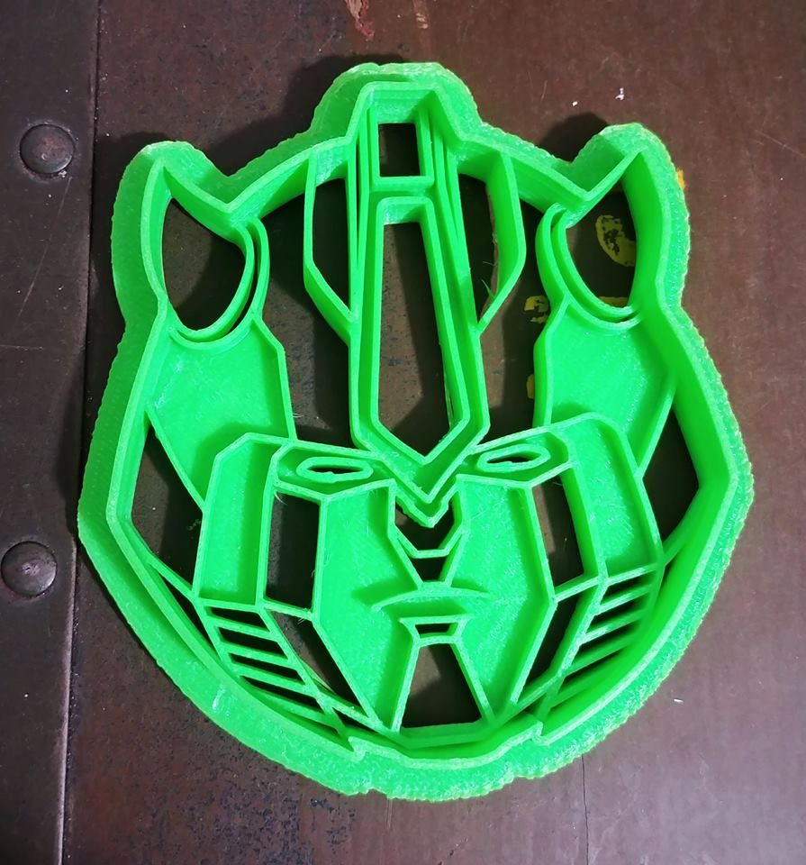 3D Printed Cookie Cutter Inspired by Transformers Cyberverse Bumblebee