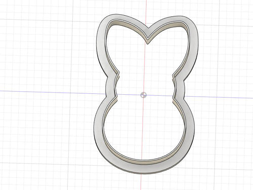 3D Model to Print Your Own Cute Bunny Head Outline Cookie Cutter DIGITAL FILE ONLY
