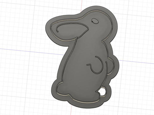 3D Model to Print Your Own Cute Bunny  Cookie Cutter DIGITAL FILE ONLY