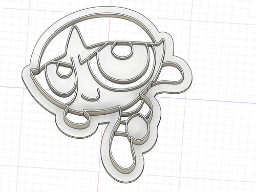 3D Model to Print Your Own Power Puff Girls Buttercup Cookie Cutter DIGITAL FILE ONLY