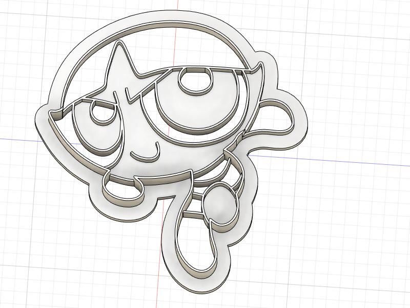 3D Printed Cookie Cutter  Inspired by Power Puff Girls Buttercup