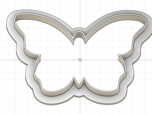 3D Model to Print Your Own Butterfly Top Outline Cookie Cutter DIGITAL FILE ONLY