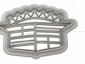 3D Printed Cookie Cutter Inspired by Cadillac Emblem