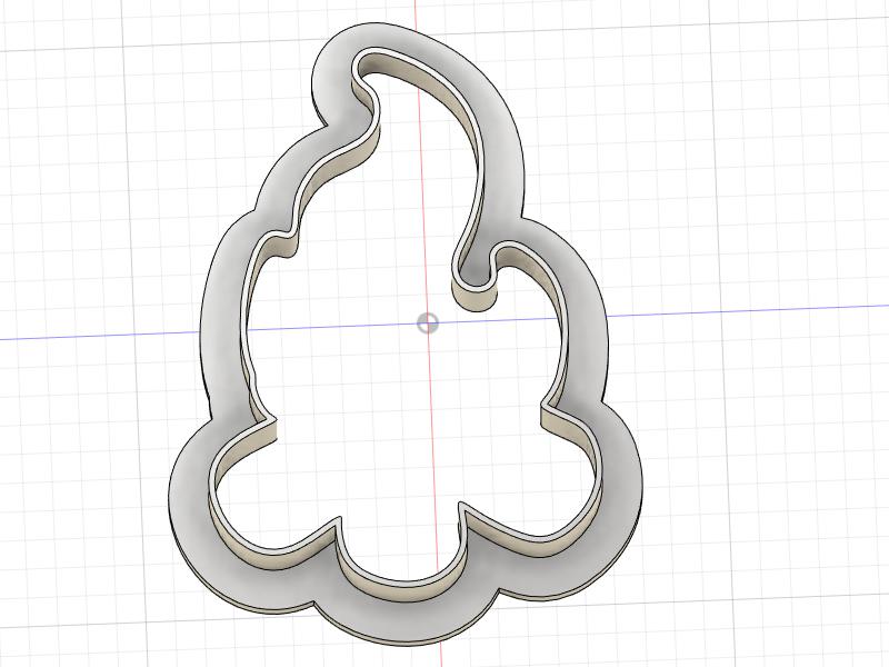 3D Printed Camp Fire Cookie Cutter