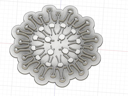 3D Model to Print Your Own Corona Cell Cookie Cutter DIGITAL FILE ONLY