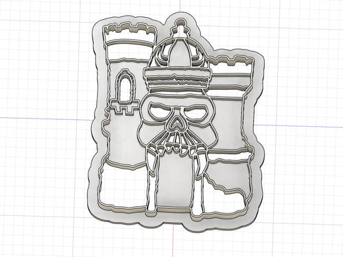 3D Model to Print Your Own He-Man Castle Cookie Cutter DIGITAL FILE ONLY