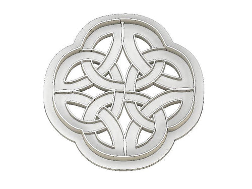 3D Model to Print Your Own  Round Celtic Knotwork Cookie Cutter DIGITAL FILE ONLY