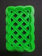 Load image into Gallery viewer, 3D Printed Rectangular Celtic Knot work Cookie Cutter