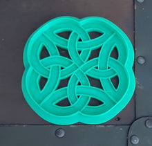 Load image into Gallery viewer, 3D Printed Round Celtic Knotwork Cookie Cutter