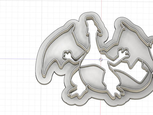 3D Model to Print Your Own Pokemon Charizard Cookie Cutter DIGITAL FILE ONLY