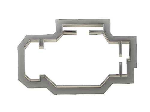 3D Model to Print Your Own Check Engine Light Cookie Cutter DIGITAL FILE ONLY