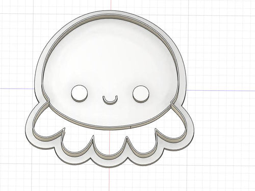 3D Model to Print Your Own Chibi Octopus Cookie Cutter DIGITAL FILE ONLY