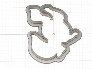 3D Printed Chibi Nightmare Before Christmas Zero Cookie Cutter