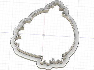 3D Printed Chick Outline Cookie Cutter