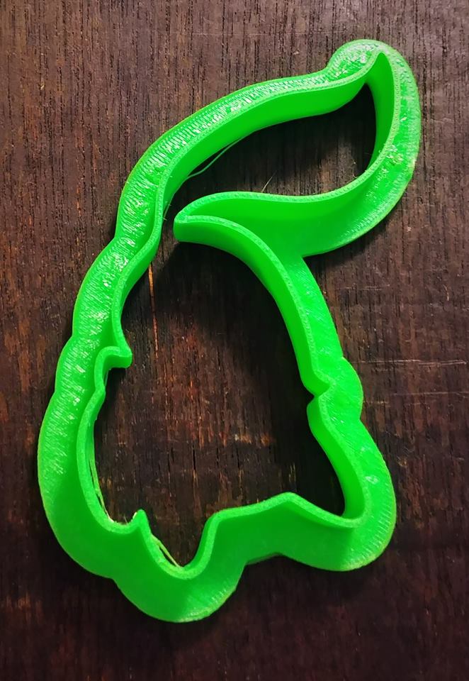 3D Printed Cookie Cutter Inspired by Pokemon Chicorita