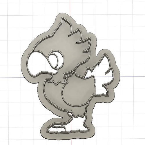 3D Model to Print Your Own Final Fantasy Chocobo Cookie Cutter DIGITAL FILE ONLY